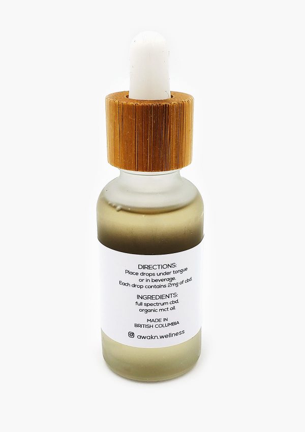 Holi concentrates Awakn Wellnesss CBD 1500mg bottle back