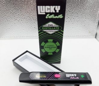 Lucky Extracts 2g Distillate Pen (BUBBLEGUM OG HYBRID)